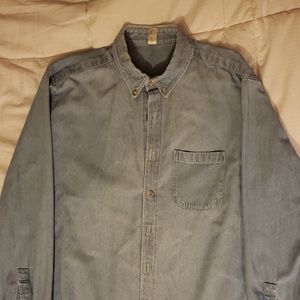 Denim Shirt Single Chest Button American Apparel